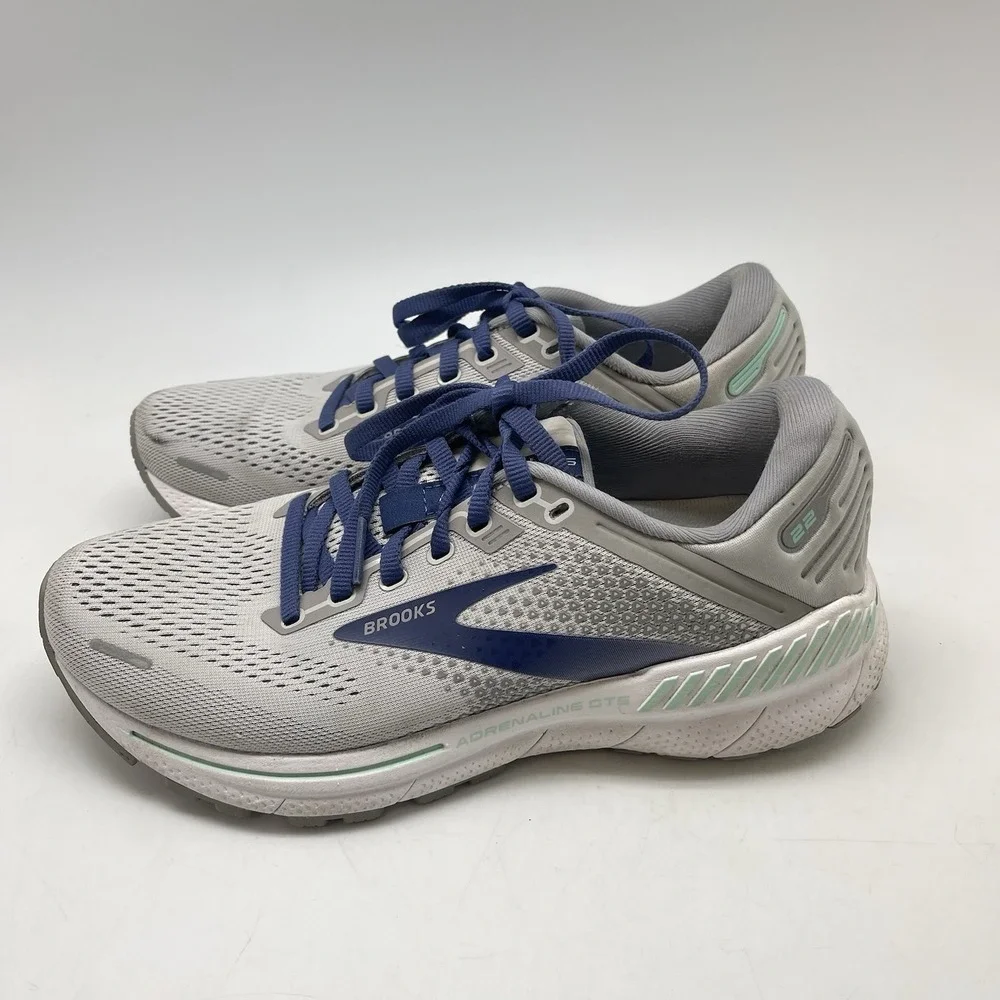 Brooks Sneakers Womens 7 B Adrenaline GTS 22 1203531B045‎ Gray Running Gym Shoes